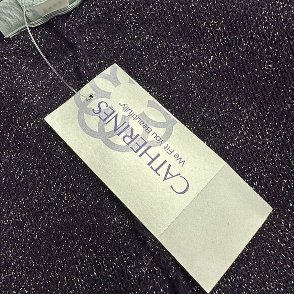 Catherines Womens Size 2X Open Front Kimono Cardigan‎ Metallic Sheer Lightweight - Picture 5 of 8